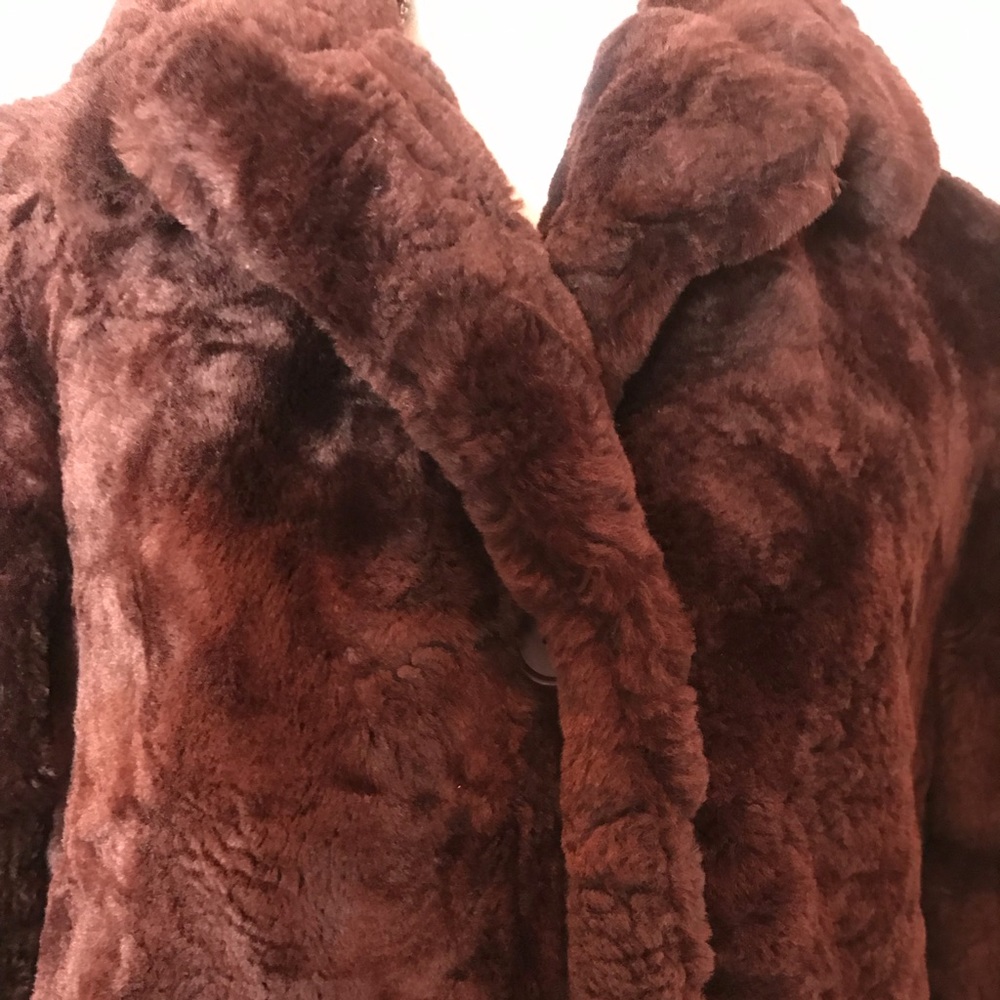 United Colors of Benetton Faux Fur Coat Size Small
